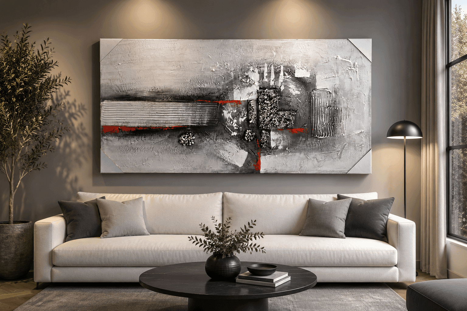 Декоративна рачно изработена слика 60 x 120 cm — image 1
