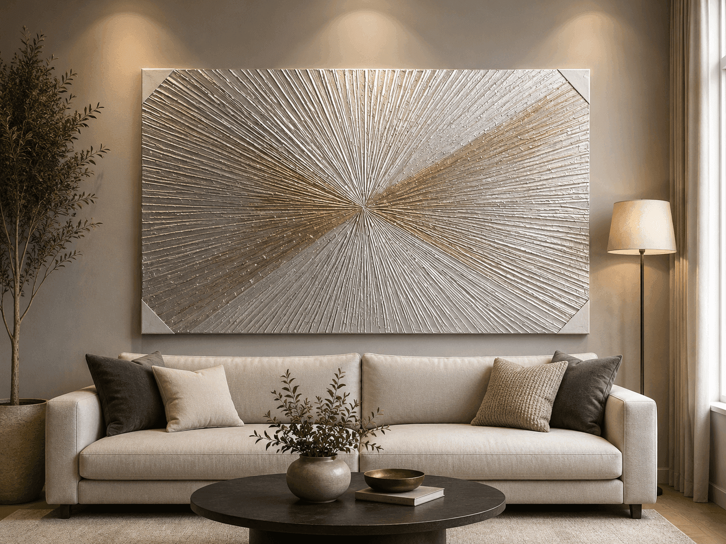 Декоративна рачно изработена слика 60 x 120 cm — image 1