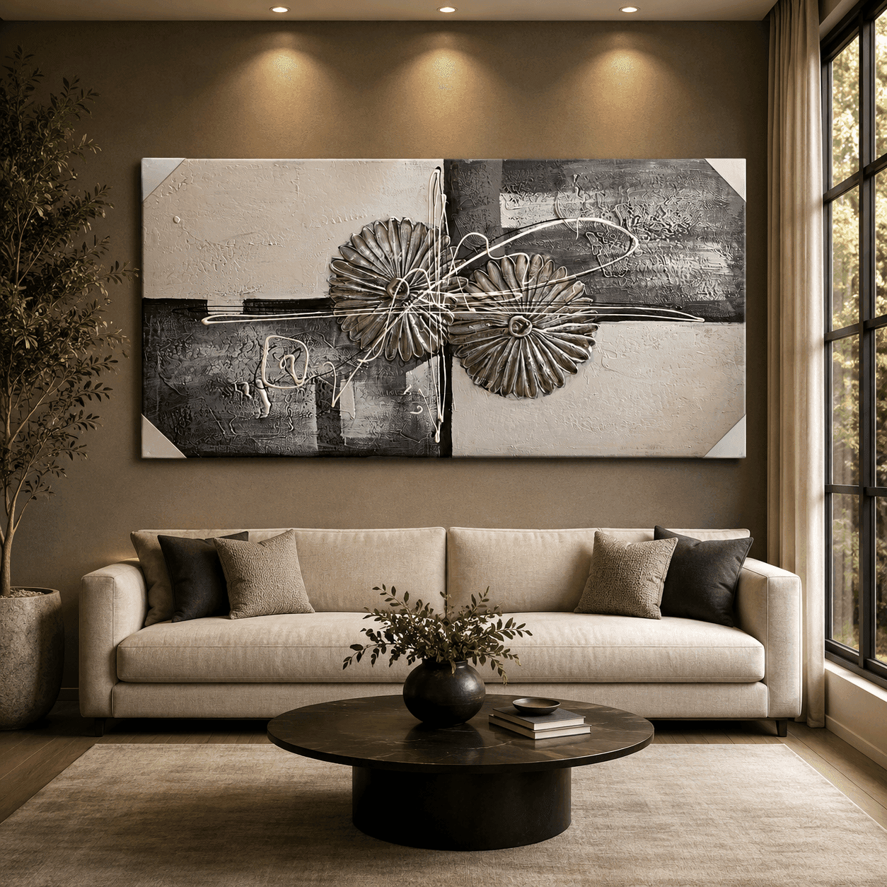 Декоративна рачно изработена слика 70 x 140 cm — image 1