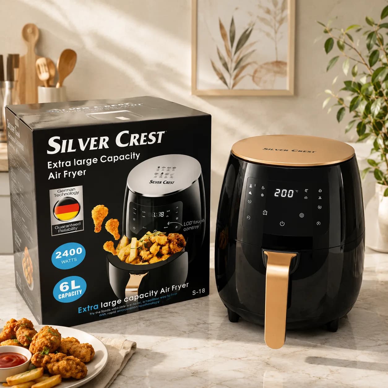 Air Fryer 6L 2400W со Дигитален Екран — image 1