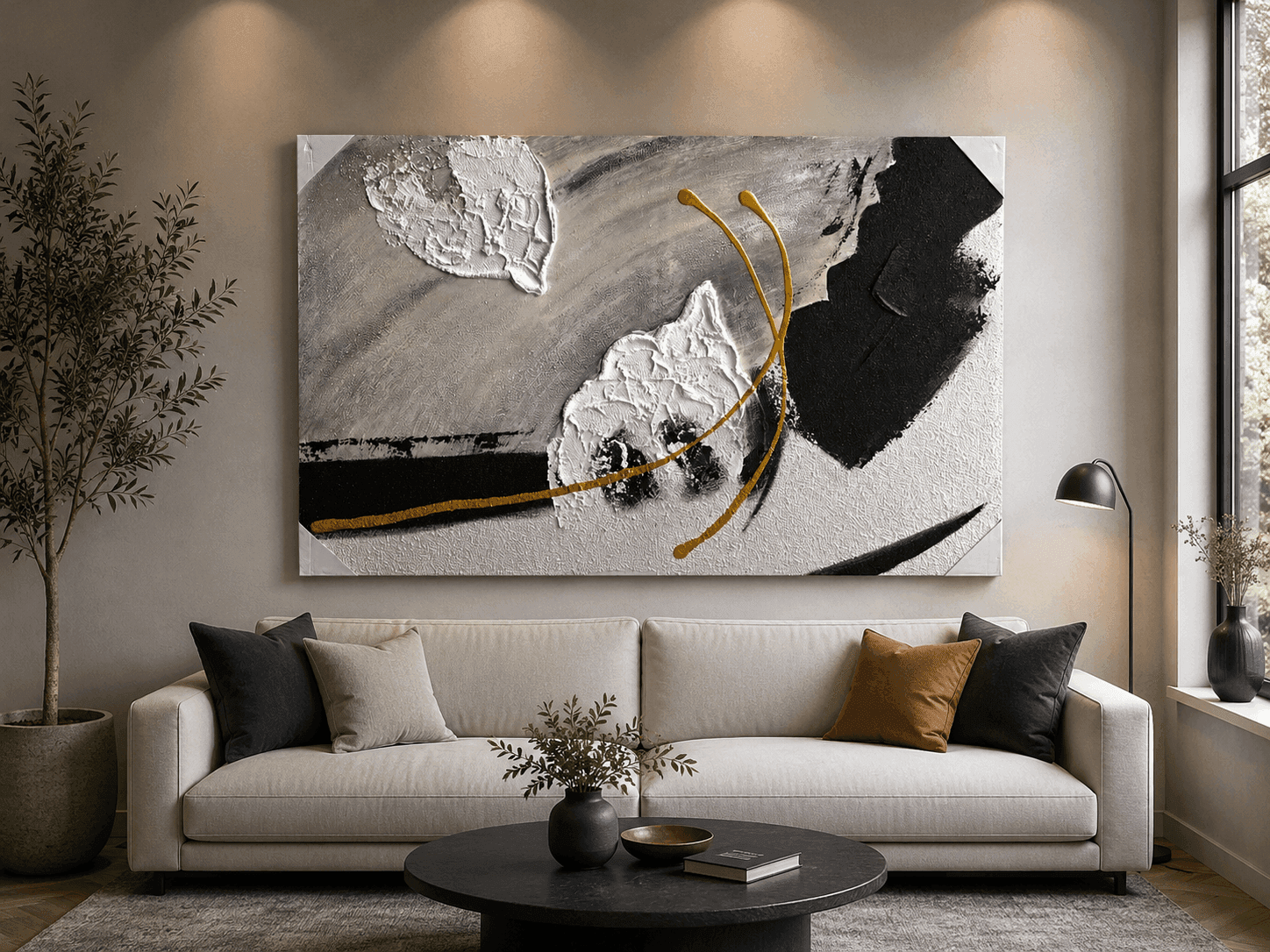 Декоративна рачно изработена слика 80 x 120 cm — image 1