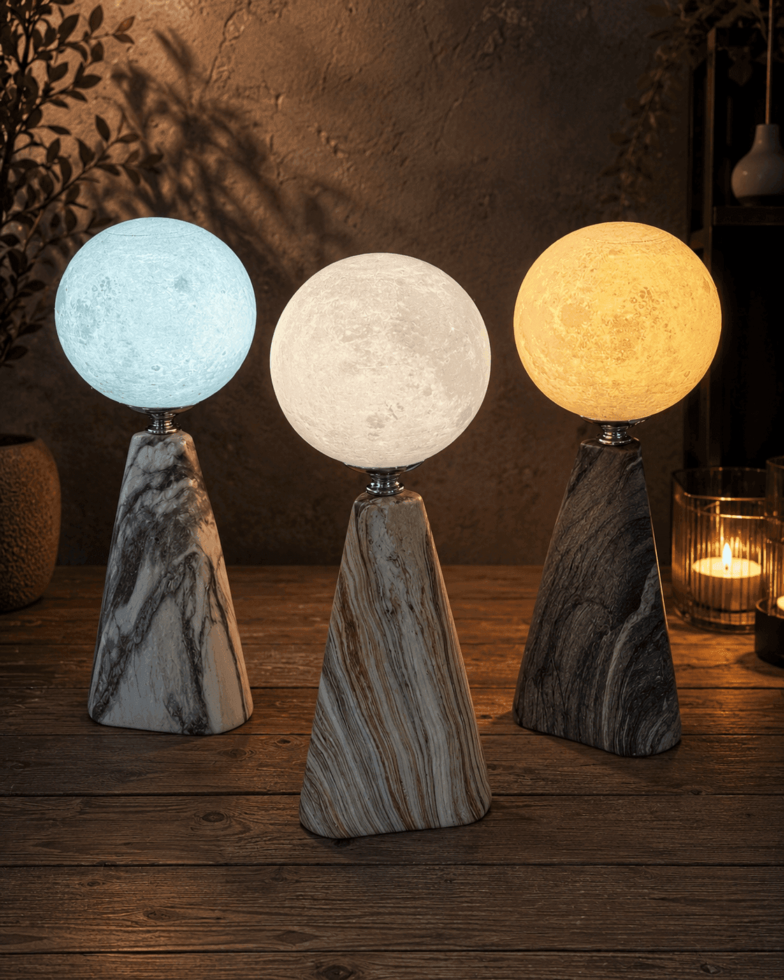 Декоративна LED ламба Moon Marble — image 1